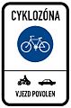 osmwiki:File:CZ-IZ 9a Zóna pro cyklisty (povolen vjezd jiných vozidel) (2016).jpg