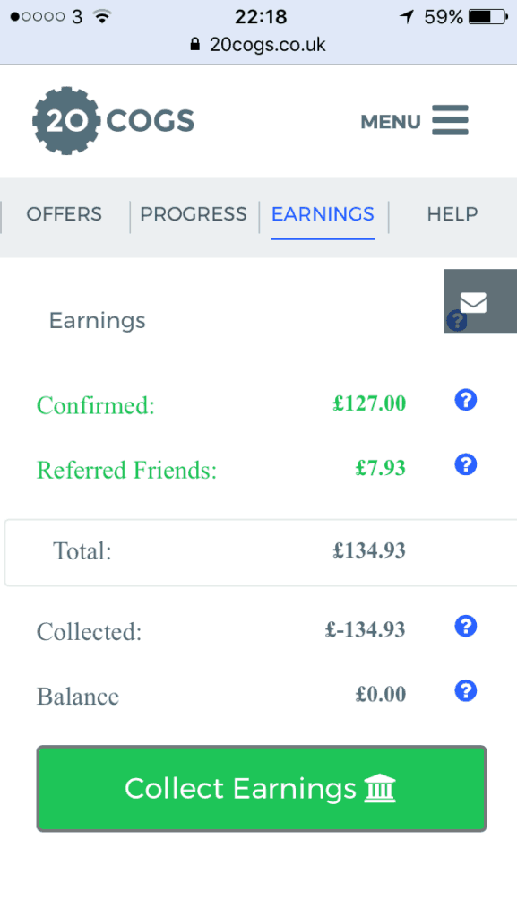 20 cogs payment proof