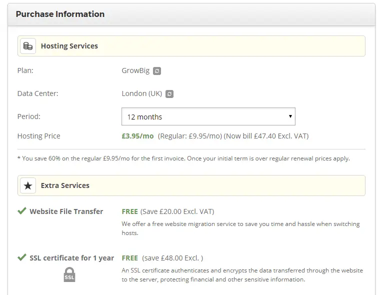 How to start a blog to make money: pay for hosting on Siteground